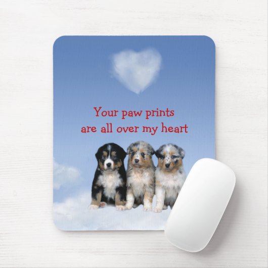 Australian Shepherd Mousepad Muismat (Met muis)