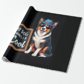 Australian Shepherd My Dog Thinks I'm Cool For Dog Cadeaupapier (Uitgerold)