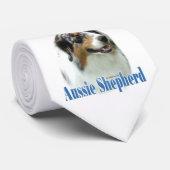 Australian Shepherd Naam T-shirt Stropdas (Opgerold)