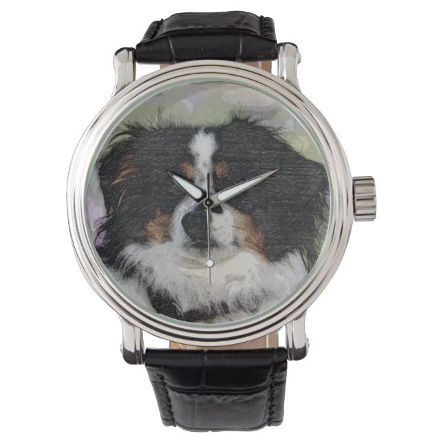 Australian Shepherd, Natuur, Hond Horloge (Voorkant)