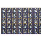 AUSTRALIAN SHEPHERD - NIEUWJAARSDAG STOF (Fat Quarter)