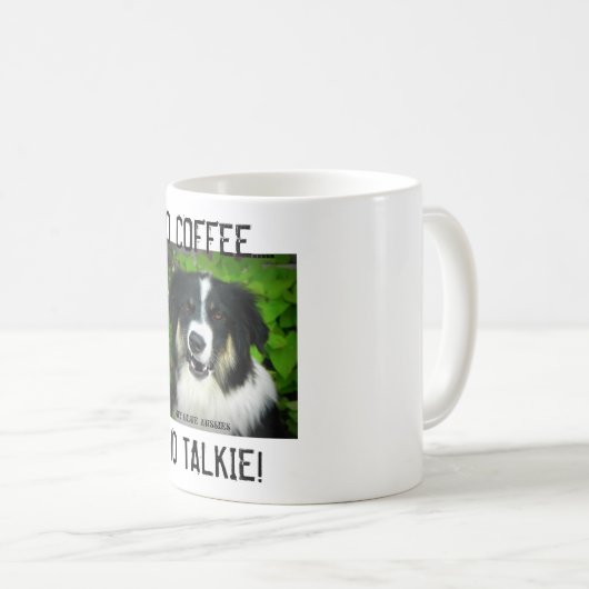 Australian Shepherd - NO COFFEE - Mok (Voorkant rechts)