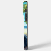 Australian Shepherd On Beach hondenliefhebber zome Case-Mate iPhone Case (Achterkant / Links)