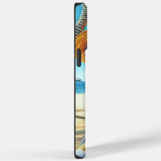 Australian Shepherd On Beach hondenliefhebber zome Case-Mate iPhone Case (Achterkant / Rechts)