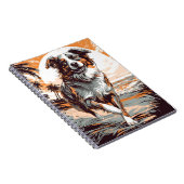 Australian Shepherd op een tropisch strand Notitieboek (Rechterzijde)