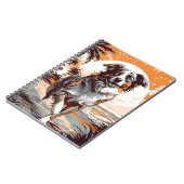 Australian Shepherd op een tropisch strand Notitieboek (Linkerzijde)