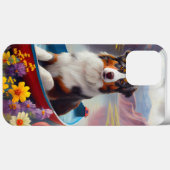Australian Shepherd op Paddle: Een Schilderachtig Case-Mate iPhone Case (Achterkant (horizontaal))