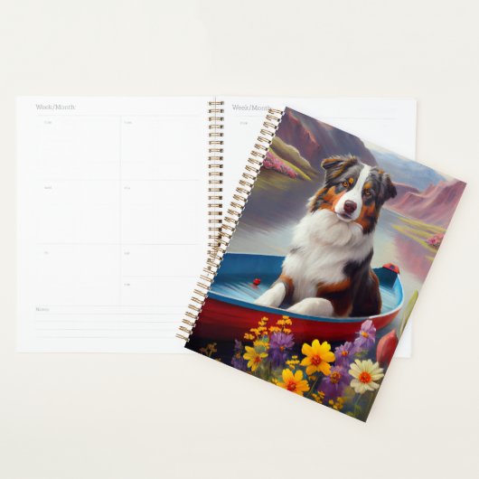 Australian Shepherd op Paddle: Een Schilderachtig  Planner (Display)