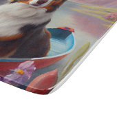 Australian Shepherd op Paddle: Een Schilderachtig Snijplank (Hoek)