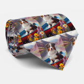 Australian Shepherd op Paddle: Een Schilderachtig Stropdas (Opgerold)