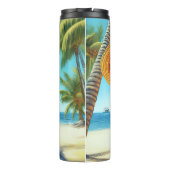 Australian Shepherd Op Strand hondenliefhebber zom Thermosbeker (Achterkant)