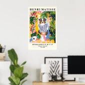 Australian Shepherd op Toilet Poster Matisse Stijl (Thuiskantoor)