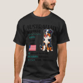 Australian Shepherd Origin Funny Aussie Dog Lover  T-shirt (Voorkant)