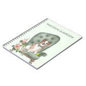 Australian Shepherd over het Notitieboek van de vo (Linkerzijde)