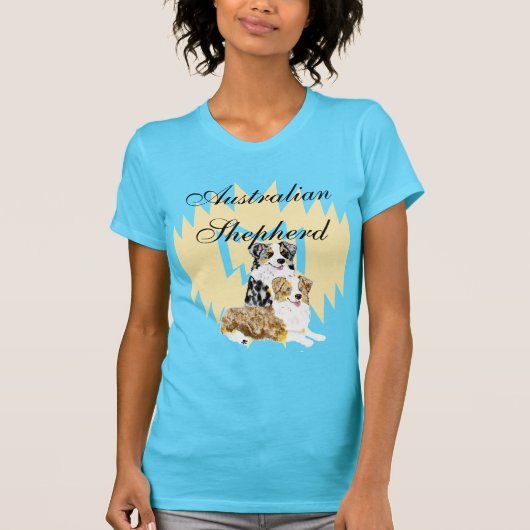 Australian Shepherd Pair 1 T-shirt (Voorkant)