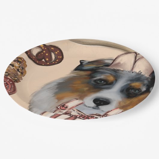 AUSTRALIAN SHEPHERD PAPIEREN BORDJE (Gekanteld)