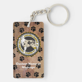 Australian Shepherd Paws Hondenras Lover Custom Sleutelhanger