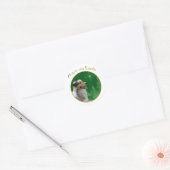 Australian Shepherd Peace Ronde Sticker (Envelop)