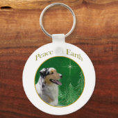 Australian Shepherd Peace Sleutelhanger (Voorkant)