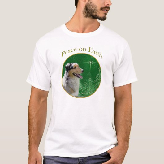 Australian Shepherd Peace T-shirt (Voorkant)