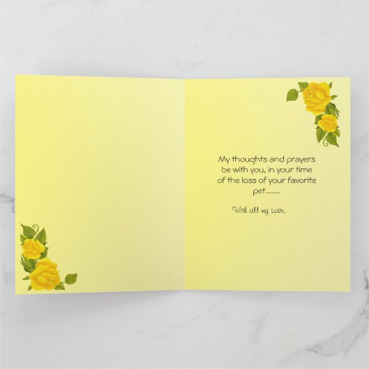 Australian Shepherd Pet Loss-Sympathy Big Kaart (Binnen)