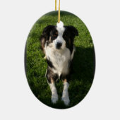 Australian Shepherd Photo Ornament (Achterkant)