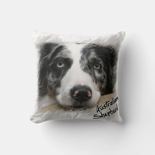 Australian Shepherd Pillow Kussen (Voorkant)