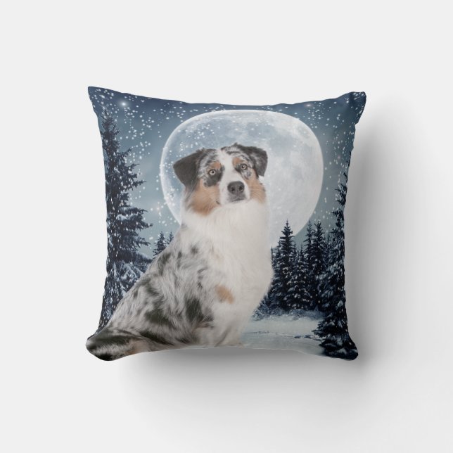 Australian Shepherd Pillow Kussen (Voorkant)