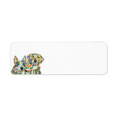 Australian Shepherd Plott Hound Address Label (Voorkant)