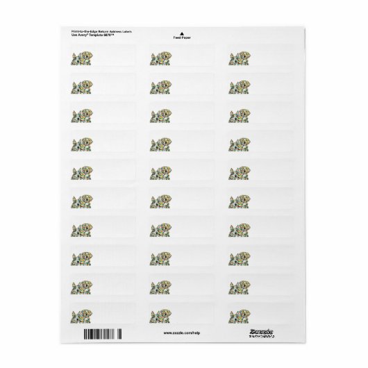 Australian Shepherd Plott Hound Address Label (Full Sheet)