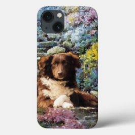 Australian Shepherd Poem Summer Garden iPhone 13 Hoesje