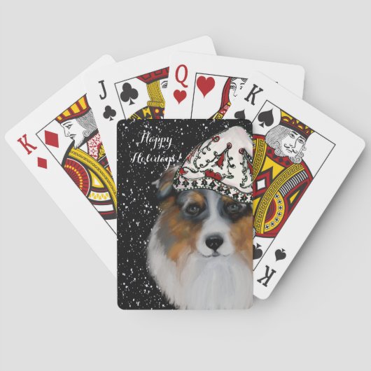 Australian Shepherd Pokerkaarten (Achterkant)