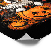 Australian Shepherd Pompoen Halloween Thanksgiving Poster (Hoek)