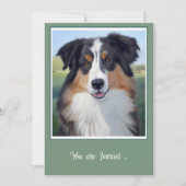 Australian Shepherd Portrait - Kaart (Voorkant)