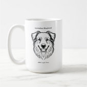 Australian Shepherd Portrait Koffiemok (Links)