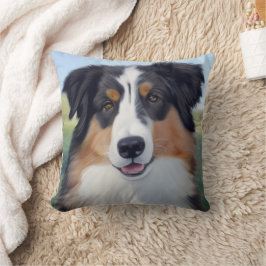 Australian Shepherd Portrait - Kussen