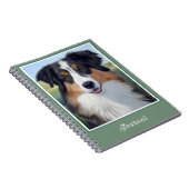 Australian Shepherd Portrait  -  Notitieboek (Rechterzijde)