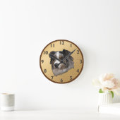 Australian Shepherd Portrait Ronde Klok (Huis)