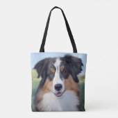 Australian Shepherd Portrait  -  Tote Bag (Achterkant)