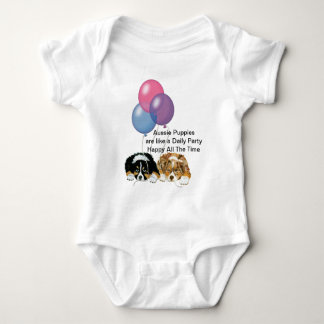 Australian Shepherd Puppies Daily Party Romper