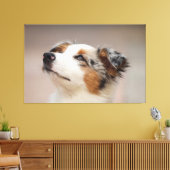 Australian Shepherd Puppy Canvas Afdruk (Insitu (Woonkamer))