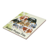 Australian Shepherd - Puppy Pile Tegeltje (Zijkant)