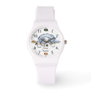 Australian Shepherd Puppy Womens Watch Horloge