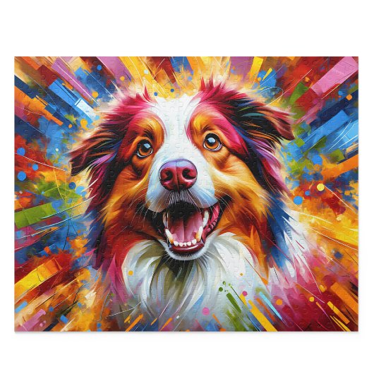 Australian Shepherd-puzzel: Rode Merle Aussie Legpuzzel