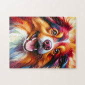 Australian Shepherd-puzzel: Rood driekleurige Auss Legpuzzel (Horizontaal)