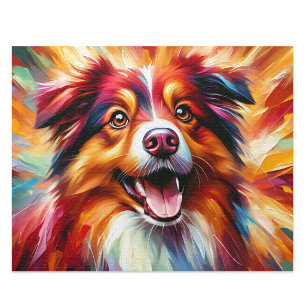 Australian Shepherd-puzzel: Rood driekleurige Auss Legpuzzel
