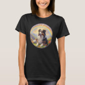 Australian Shepherd Rainbow Bridge Aussie Dog Memo T-shirt (Voorkant)
