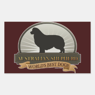 Australian Shepherd Rechthoekige Sticker