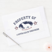 Australian Shepherd Rechthoekige Sticker (Envelop)