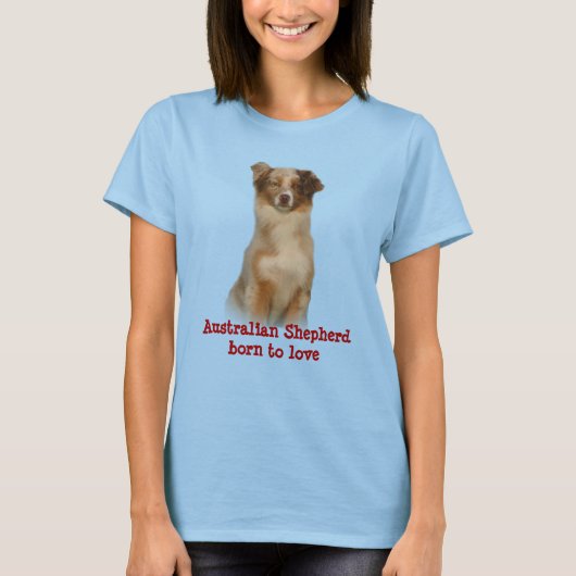 Australian Shepherd Red Damas Shirt (Voorkant)